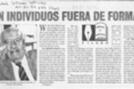 Cien individuos fuera de formato  [artículo] Filebo.