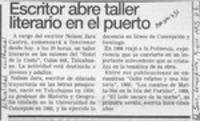 Escritor abre talleer literario en el puerto  [artículo].