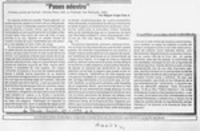 "Pasos adentro"  [artículo] Miguel Angel Díaz A.