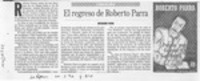 El regreso de Roberto Parra  [artículo] Richard Vera.