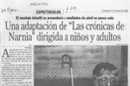 Una adaptación de "Las crónicas de Narnia" dirigida a niños y adultos  [artículo] J. C.