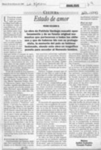 Estado de amor  [artículo] Pedro Celedón B.