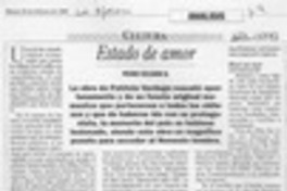 Estado de amor  [artículo] Pedro Celedón B.