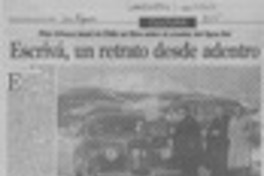 Escrivá, un retrato desde adentro  [artículo] Richard Vera.