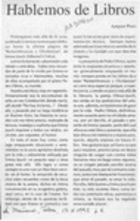 Hablemos de libros  [artículo] Amparo Pozo.