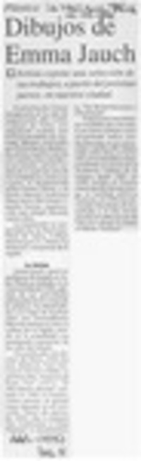 Dibujos de Emma Jauch  [artículo].