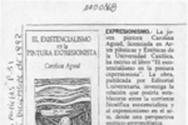 El Existencialismo en la pintura expresionista  [artículo].