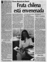 Fruta chilena está envenenada