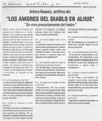 Los amores del diablo en Alhué  [artículo].
