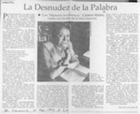 La desnudez de la palabra