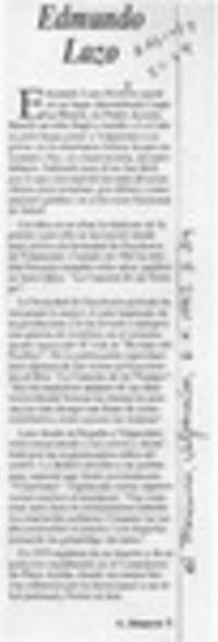 Edmundo Lazo  [artículo] A. Simpson T.