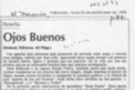 Ojos buenos  [artículo] Carlos León Pezoa.