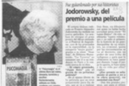Jodorowsky, del premio a una película  [artículo].