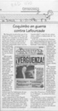 Coquimbo en guerra contra Lafourcade  [artículo].