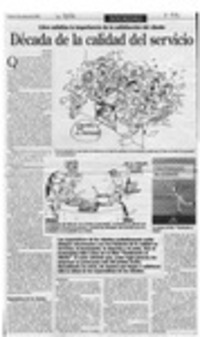 Década de la calidad del servicio  [artículo] M. A. B.