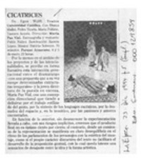 Cicatrices  [artículo] Eduardo Guerrero.