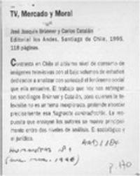 TV, mercado y moral  [artículo] Manuel Núñez.