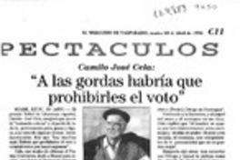 "A las gordas habría que prohibirles el voto"  [artículo].