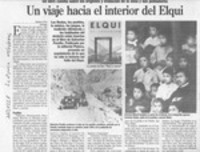Un viaje hacia el interior del Elqui  [artículo] Ximena Poo.