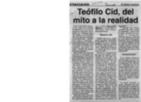 Teófilo Cid, del mito a la realidad  [artículo].