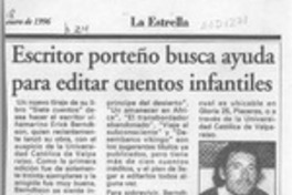 Escritor porteño busca ayuda para editar cuentos infantiles  [artículo].