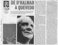 De D'Halmar a Quevedo  [artículo] Luis Sánchez Latorre.