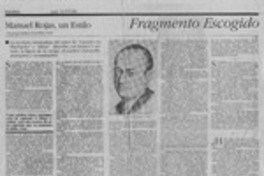 Manuel Rojas, un estilo