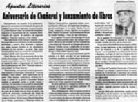 Aniversario de Chañaral y lanzamiento de libros