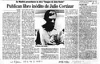 Publican libro inédito de Julio Cortázar  [artículo].
