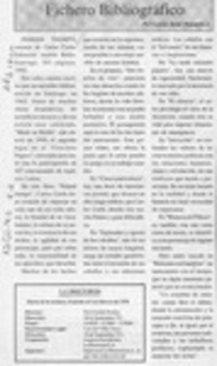 Fichero bibliográfico  [artículo] Carlos René Ibacache.