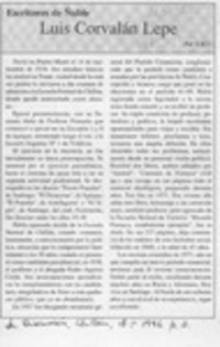 Luis Corvalán Lepe  [artículo] C. R. I.