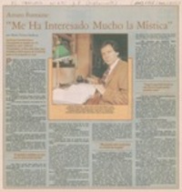 "Me ha interesado mucho la mística" (entrevista)