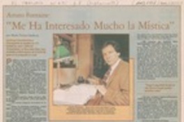 "Me ha interesado mucho la mística" (entrevista)