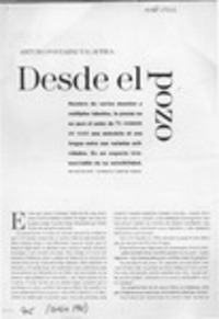 Desde el pozo  [artículo] Héctor Soto.