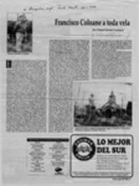 Francisco Coloane a toda vela  [artículo] Nelson Navarro Cendoya.