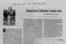 Francisco Coloane a toda vela  [artículo] Nelson Navarro Cendoya.