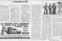 La hipocresía de Chile  [artículo] J. E.