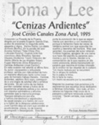 Cenizas ardientes  [artículo] Juan Antonio Massone.