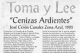 Cenizas ardientes  [artículo] Juan Antonio Massone.