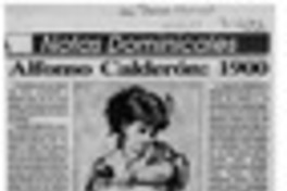 Alfonso Calderón, 1900  [artículo] Ignacio Valente.