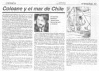 Coloane y el mar de Chile