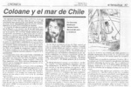 Coloane y el mar de Chile