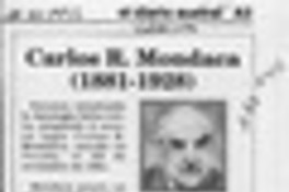 Carlos R. Mondaca  [artículo] Hernán de la Carrera Cruz.