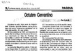 Octubre cervantino  [artículo] G. A. M.