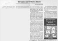 El teatro universitario chileno  [artículo] Marino Muñoz Lagos.