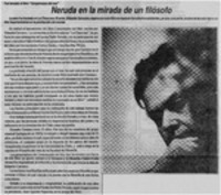 Neruda en la mirada de un filósofo