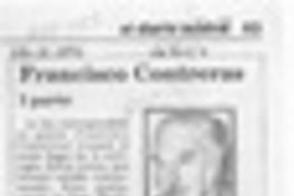 Francisco Contreras  [artículo] Hernán de la Carrera Cruz.