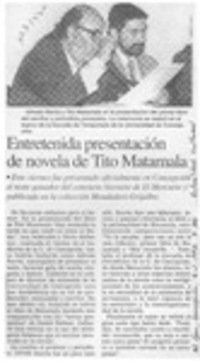 Entretenida presentación de novela de Tito Matamala  [artículo].