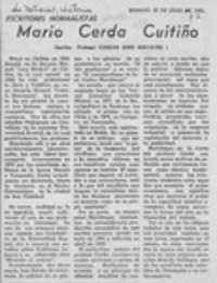 Mario Cerda Cuitiño  [artículo] Carlos René Ibacache.