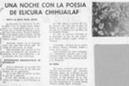 Una Noche con la poesía de Elicura Chihuailaf